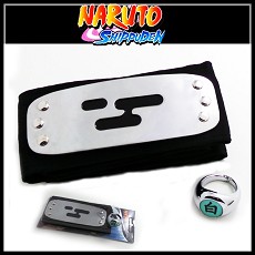 Naruto cos headband+ ring