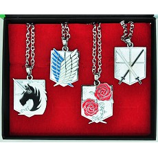 Attack on Titan weapon necklaces set(4pcs a set)