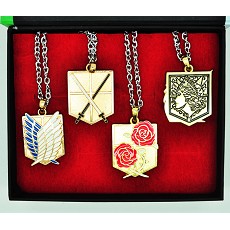 Attack on Titan weapon necklaces set(4pcs a set)