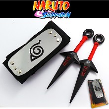 Naruto cos headband+ weapons