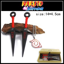 Naruto cos weapons + necklace