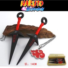 Naruto cos weapons + necklace