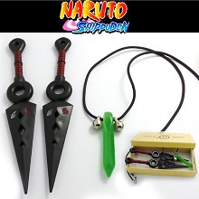 Naruto cos weapons + necklace