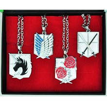 Attack on Titan weapon necklaces set(4pcs a set)