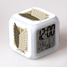 Attack on Titan multi-color clock（no battery）