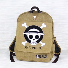 One Piece canvas backpack bag