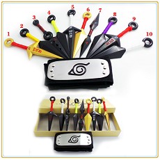 Naruto cos headband+11pcs weapons a set