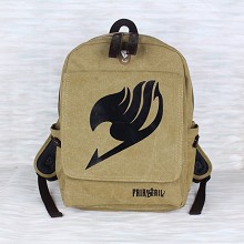 Fairy Tail canvas backpack bag