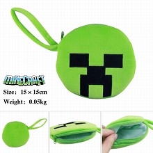 Minecraft plush purse