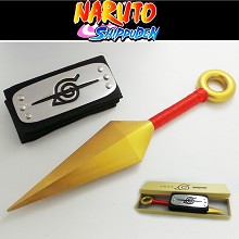 Naruto cos headband+weapon（26cm）a set