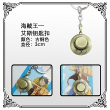 One Piece ace key chain