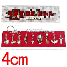 Minecraft key chians a set