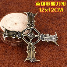 League of legends cos weapon key chain