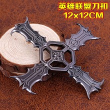 League of legends cos weapon key chain