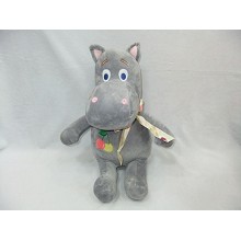14inches hippo plush doll(gray)