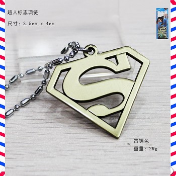 Super man necklace