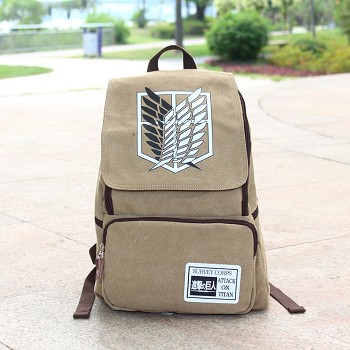 Attack on Titan canvas backpack bag