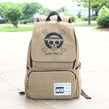 One Piece canvas backpack bag