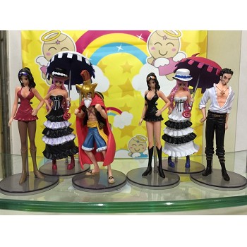 One Piece fiugres set(6pcs a set)