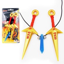 Naruto cos weapons+necklace