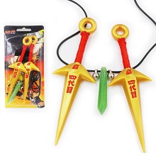 Naruto cos weapons+necklace