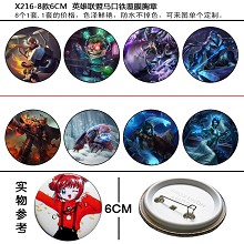 League of Legends pins brooches set(8pcs a set)X21...