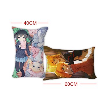 Kiniro Mosaic two-sided pillow