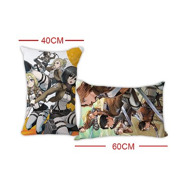 Attack on Titan two-sided pillow