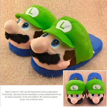 Super Mario plush slippers a pair