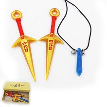 Naruto cos weapon + necklace