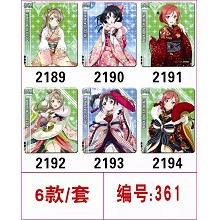 Love Live mouse pads set(6pcs a set)