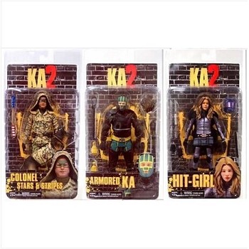 7inches NECA Kick-Ass 2 figures a set