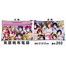 Love live anime pen bag