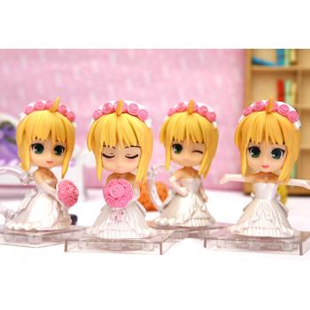 Fate Saber figures set(4pcs a set)