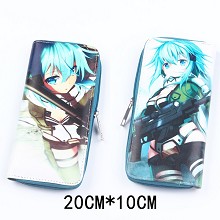 Sword Art Online anime pu long wallet/purse