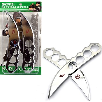 Naruto Asuma kunai cosplay alloy weapons set(2pcs a set)