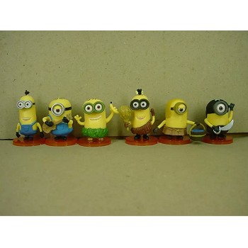 Despicable Me anime figures set(6pcs a set)