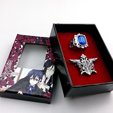 Kuroshitsuji anime pin+ring a set