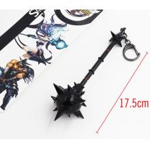 League of Legends cos weapon key chain