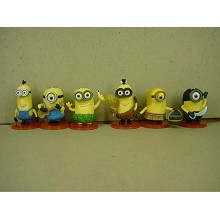 Despicable Me anime figures set(6pcs a set)