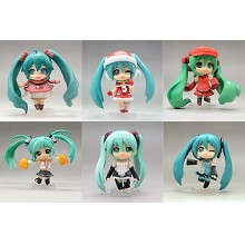 Hatsune Miku anime figures set(6pcs a set)