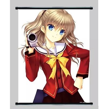 Charlotte anime wall scroll