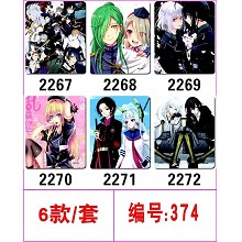 Touken Ranbu Online anime mouse pads set(6pcs a se...