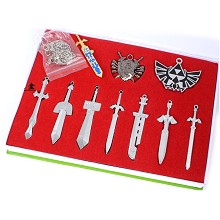 The legend of Zelda anime key chains a set