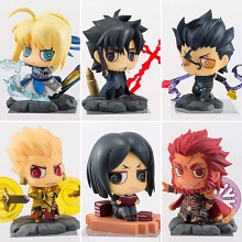 Fate Stay Night anime figures set(6pcs a set)