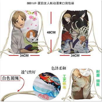 Natsume Yuujinchou anime drawstring backpack bag