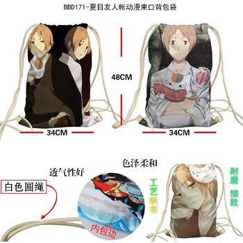 Natsume Yuujinchou anime drawstring backpack bag