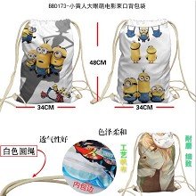 Despicable Me anime drawstring backpack bag