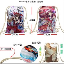 Touhou Project anime drawstring backpack bag