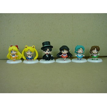 Sailor Moon anime figures set(6pcs a set)
